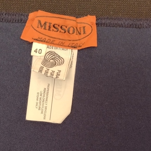 Missoni (Orange Label) Skirt with Multi-colour Trim -- Made in Italy - Picture 3 of 6